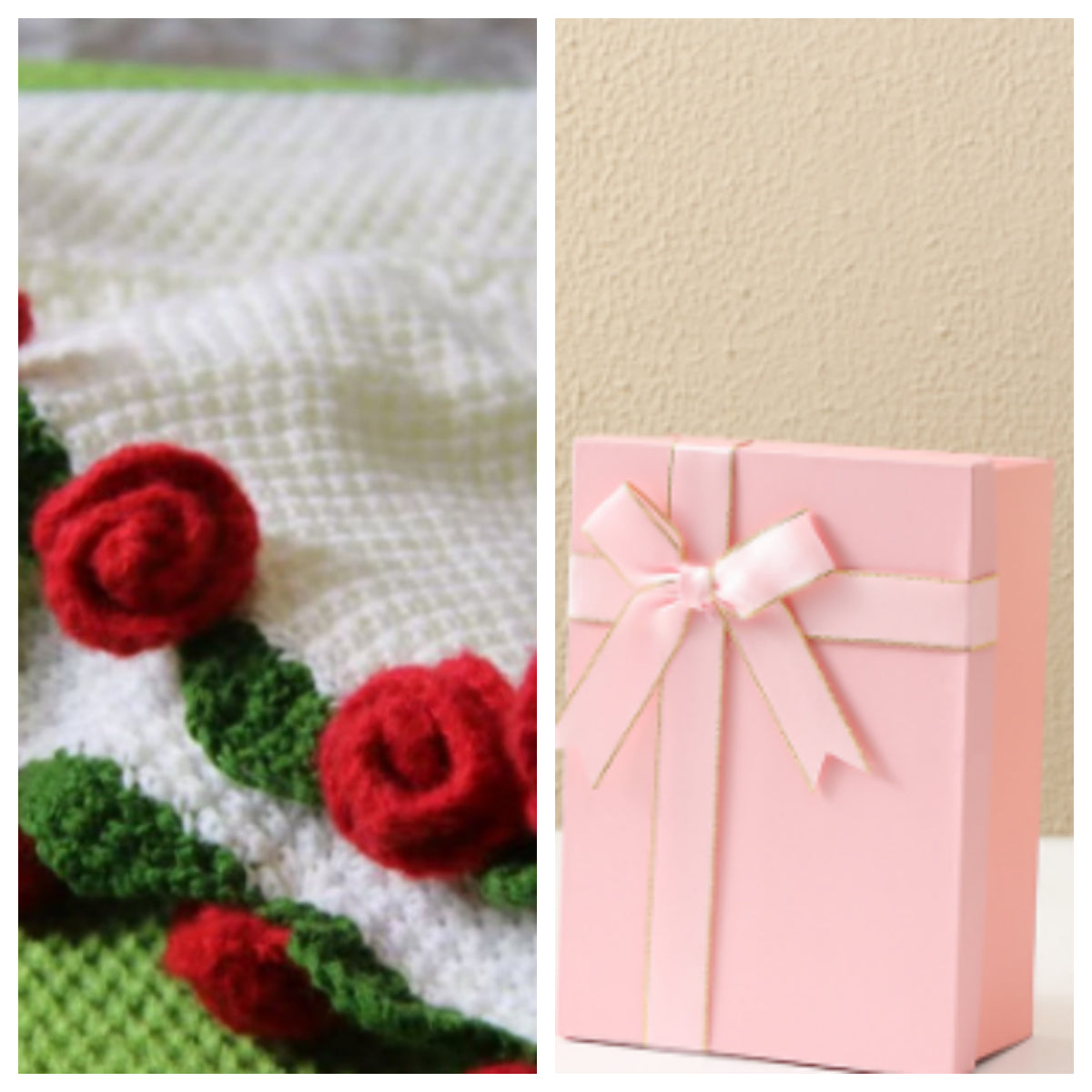 Bouquet Handmade Bouquet Wool Diy Crocheted Linglan Blanket
